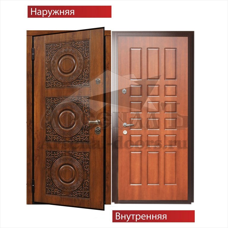 Металлическая дверь средней ценовой категории ВИНОРИТ- ПВХ