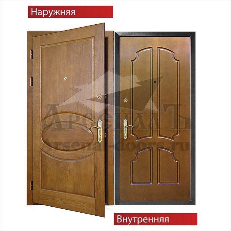 Элитная дорогая дверь МДФ филенка - МДФ шпон