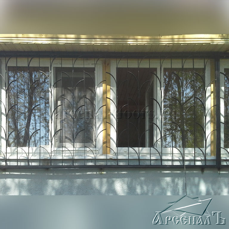 Металлические решетки на балкон в Москве (Арт 00096)